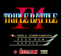 F1 Triple Battle Title Screen